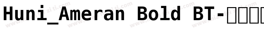 Huni_Ameran Bold BT字体转换